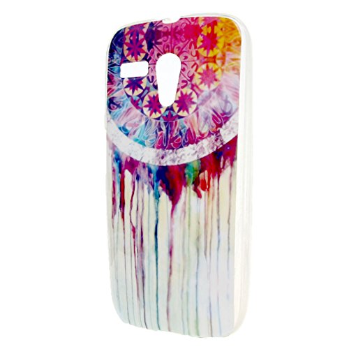 Moto G Case , TUTUWEN Dream Catcher Design TPU Gel Skin Protective Case Cover for Motorola Moto G