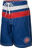 Chicago Cubs Royal Striped Swim Trunks