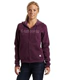 Carhartt Women039s Midweight Zip Front Logo Hooded Sweatshirt Bright Purple Heather Large