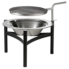 Kriswell Halter für Feuerkorb 9000, Grillrost aus 6 mm verchromtem Stahl