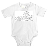 Onesie with "black and white", Europe, Latvia, trees, pond, lake, picnic, scenery, landscape