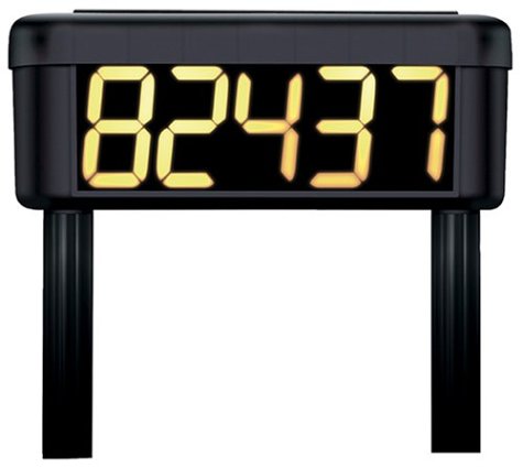 Solar-Powered Lighted House Number Solar-Powered Lighted House Number