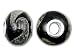 14x10mm Tsunami Glass Bead with Grommets