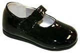 Infant Baby Toddler Girls Black Patent Mary Janes Flats Shoes