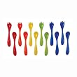 Nuby Wash or Toss Toddler Utensils 30 pack - 15 spoons and 15 forks - BPA FREE