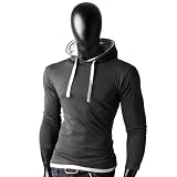 Produkt-Bild: Basic Shirt Hoodie Dunkelgrau M