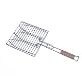 greenmotion 481602 Grillguthalter für 3 Fische 59,5 cm / Grillzange Grillkorb für Fisch und Gemüse