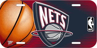 NBA New Jersey Nets License Plate