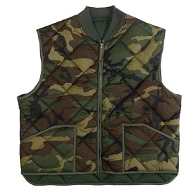 Woodland Camouflage Diamond Quilted Vest