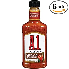 A.1. Steak House Marinade, Chicago, 16-Ounce Bottles (Pack of 6)