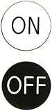 Trademark Poker On/Off Chip Button for Craps Dealer Button (Black/White)