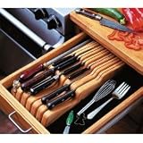 Ash Wood In-Drawer Knife Tray, Holds 14 Knives (Ash) (17
