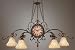 Fine Art Lamps 302040, Castile Blown Glass Cone Pendant, 6 Light, 600 Total Watts, Gold Leaf