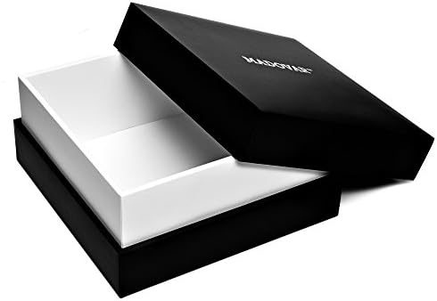 Black Gift Box with White Interior (Black, 5x5x2)