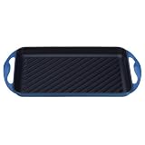 Le Creuset Enameled Cast-Iron 13 by 8-1/2-Inch Rectangular Skinny Grill, Marseille