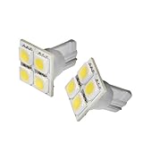 T10 HIGH POWER 3CHIP SMD 4連ウェッジシングル球 TypeS ペールイエロー[色温度：4300K]　無極性タイプ[ピカキュウ オリジナル商品]