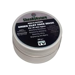 Gesichtsmaske mit Dreifachwirkung - Tiefreinigend, entgiftend und hautstraffend - mit Gr�nem Lehm, Gr�nem Tee, Kaffee und Hagebutte, 120ml von SheaByNature - Green Clay Face Mask