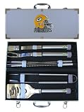 Green Bay Packers BBQ Grill Set & Case 8 Piece
