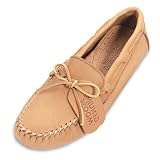 Moosehide Driving Minnetonka Moccasin in Natural Mens