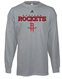 Houston Rockets Grey adidas True Logo Long Sleeve T-Shirt