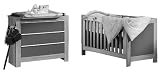 Schardt 08 993 26 10 - Kinderzimmer Flash bestehend aus Kombi-Kinderbett, Umbauseiten und Wickelkommode (ohne Textilien)