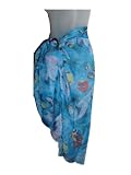 HAWAIIAN SHEER FISH & DOLPHIN SCARF SARONG