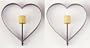 Heart Pancake or Egg Rings, Set of 2
