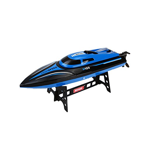 DeeXop Tempo H100 2.4G 4CH Remote Control Boat Electric RC Boat Blue Color
