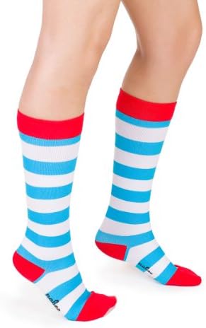 Nabee Socks Women's Waldough Socks, Medium, Red/White/Blue