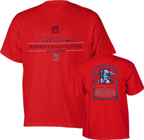 Ted Williams Boston Red Sox Hall Of Fame Plaque T-Shirt