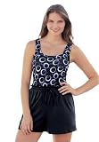 Woman Within Plus Size Jogger swimsuit by Swim 365