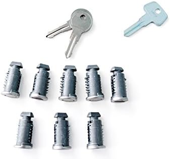Lock Packs For Thule - 8 Pack New & Keyed Alike. Also 2, 4, 6, 10 & 12 packs available. For: roof racks, roof bike racks, thule cargo boxes & boat racks (Compare to 588)