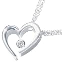 Fossil Damen JF10870 Damencollier mit Herzanh&auml;nger