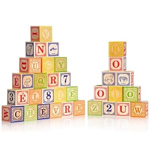 Uncle Goose French Alphabet Wooden Blocks - Made in the USA by 