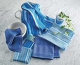 Blueberry Stripe Dishtowels Set of 3