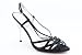 Paris Hilton Lora Strappy Sandals Open Toe Shoes Black Womens