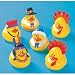 One Dozen (12) Rubber Duckie Ducky THANKSGIVING Ducks party favors