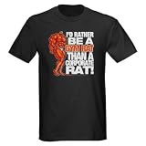 41V8xBAJIKL. SL160  MUSCLEHEDZ Id Rather Be A GYM RAT   Black T Shirt Bodybuilding Dark T Shirt by CafePress Reviews