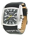 DIESEL 50M, BLACK LEATHER BAND MENS WATCH - DZ1178