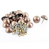 uxcell　ガラスミラーネイル　23 x 10mm　銅トーン　キャビネットのドア装飾　20枚入り