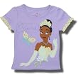 Disney Princess Tiana Lavender Short Sleeve T-shirt with applique for Toddlers