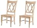 Kitchen & Housewares : International Concepts Double X - Back Chair - Set of 2