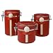 Sensations II 3-pc. Canister Set - Red