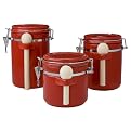 Sensations II 3-pc. Canister Set - Red