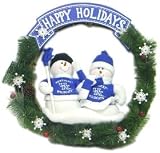 Kentucky Wildcats 20 Team Snowman Wreath - COLLEGE ATHLETICS Sports Merchandise
