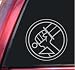 Hellboy Bureau for Paranormal Research and Defense Vinyl Decal Sticker - Grey