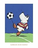 Kick Around, Art Poster by Caroline Jayne Church