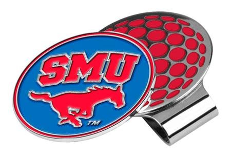 Southern Methodist Mustangs Smu Ncaa Hat Golf Clip With Ball Marker