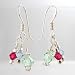 Jewelry : Sterling Silver and Swarovski Crystal Dangle Earrings, #8841