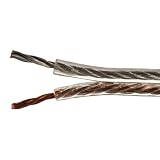 Cmple Clear Speaker Wire, Spooled, 16 AWG, 50FT Length